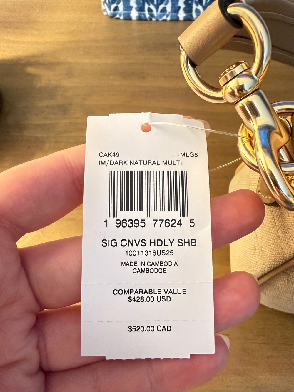 Coach Outlet Hadley Shoulder Bag With Signature Canvas - Picture 4 of 4